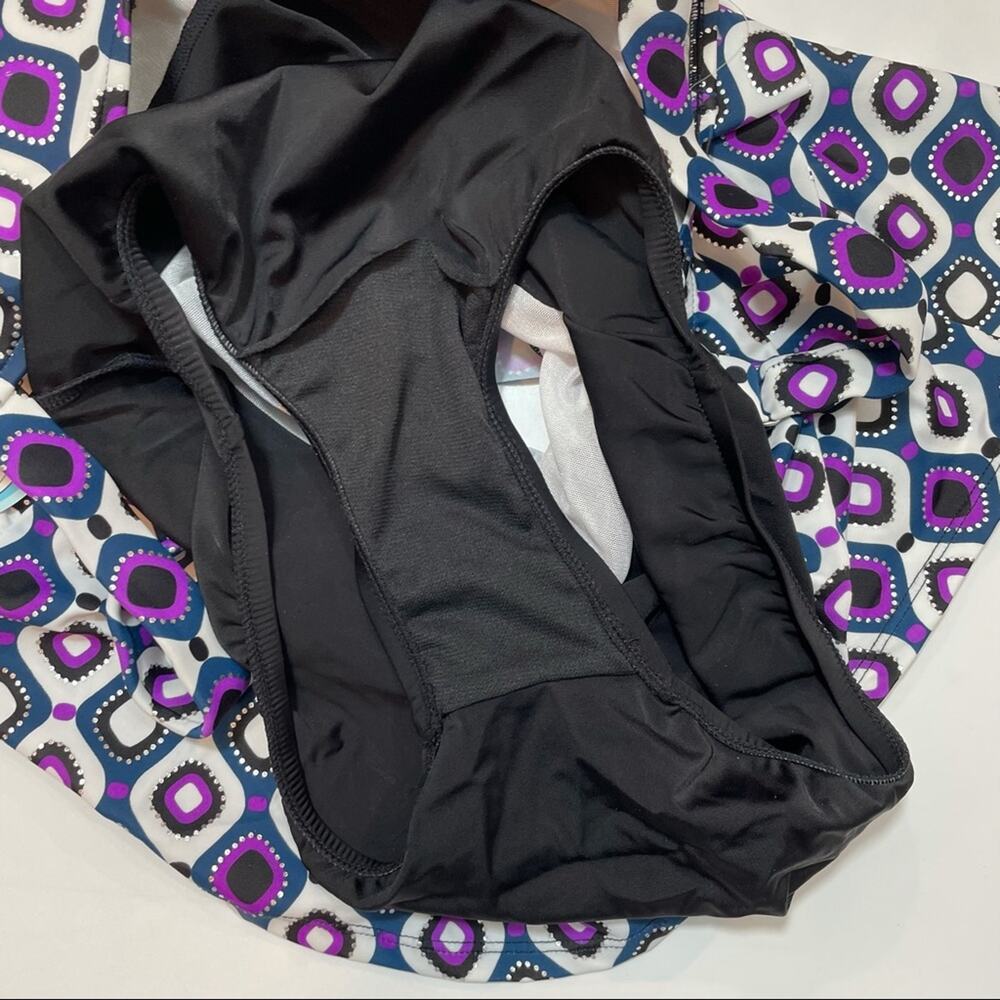 Swim Solution Tired one pice swim suit Sz 8 - Picture 8 of 8